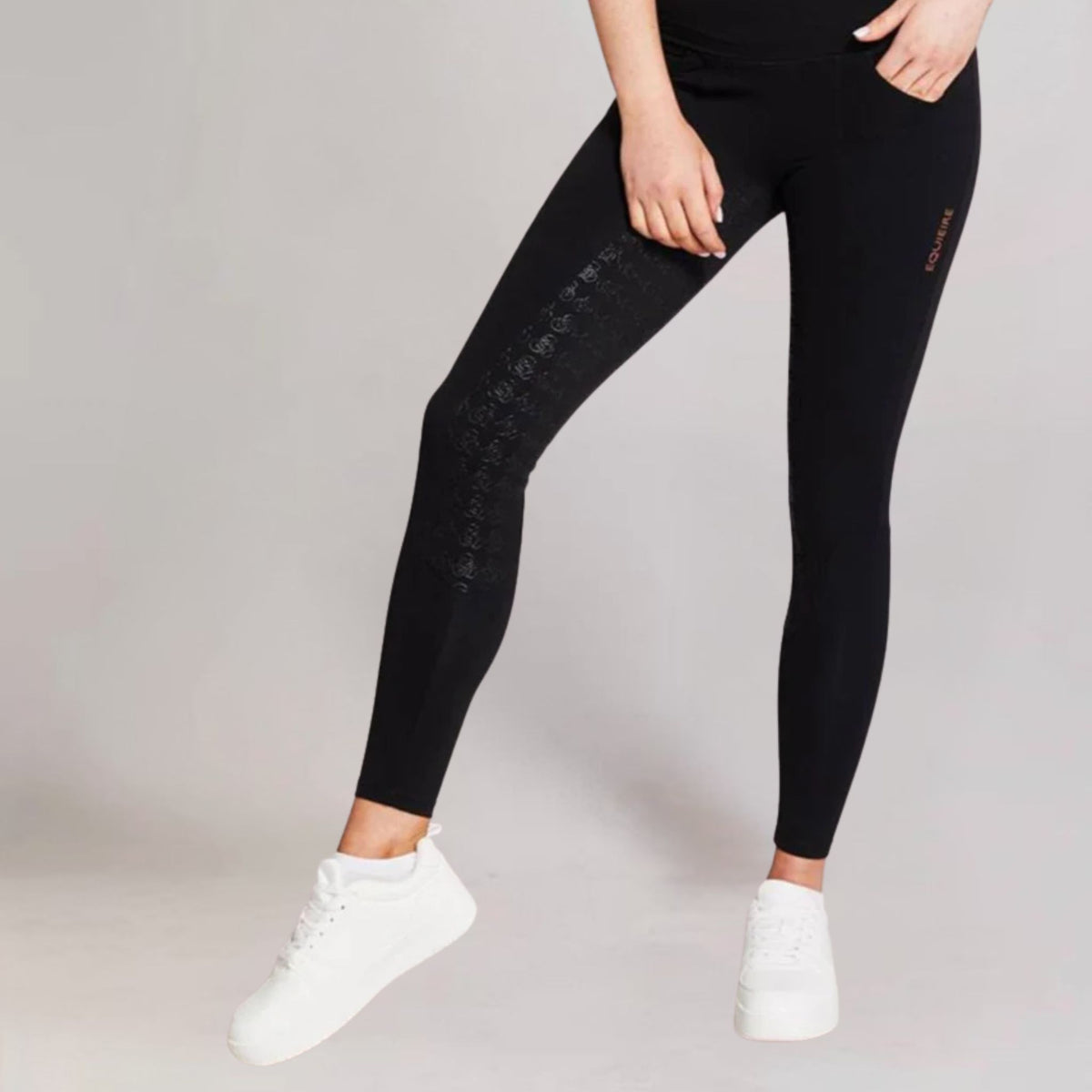 Equieire Women's Eve Compression Full-Seat Riding Tights in Black