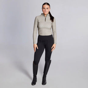 Equieire Women's Jessica 3/4 Grip Perform Riding Leggings in Black