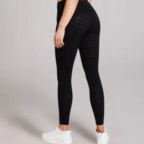 Equieire Women's Jessica 3/4 Grip Perform Riding Leggings in Black