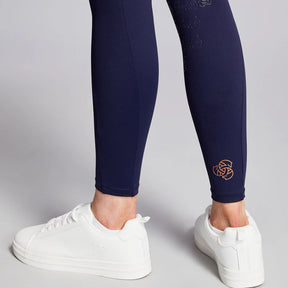 Equieire Women's Jessica 3/4 Grip Perform Riding Leggings in Navy