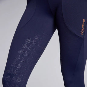 Equieire Women's Jessica 3/4 Grip Perform Riding Leggings in Navy