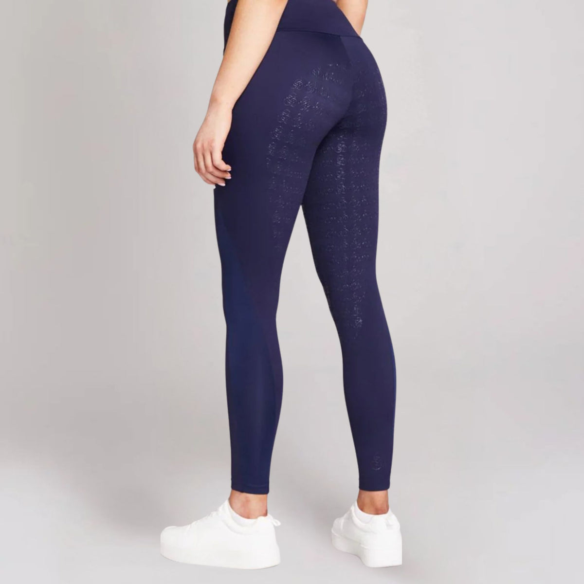 Equieire Women's Jessica Perform Full Seat Riding Leggings in Team Ireland - Navy