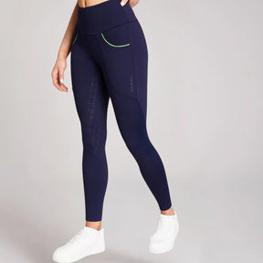 Equieire Women's Jessica Perform Full Seat Riding Leggings in Team Ireland - Navy