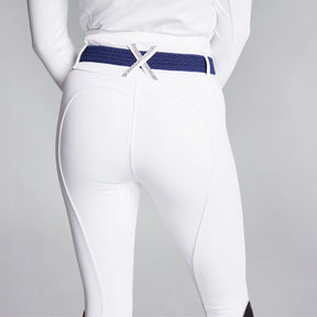 Equieire Women's Molly Knee-Grip Competition Riding Tights in White