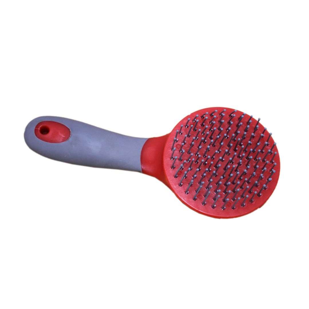 Equisential Two Tone Mane Tail Brush in Red and Grey