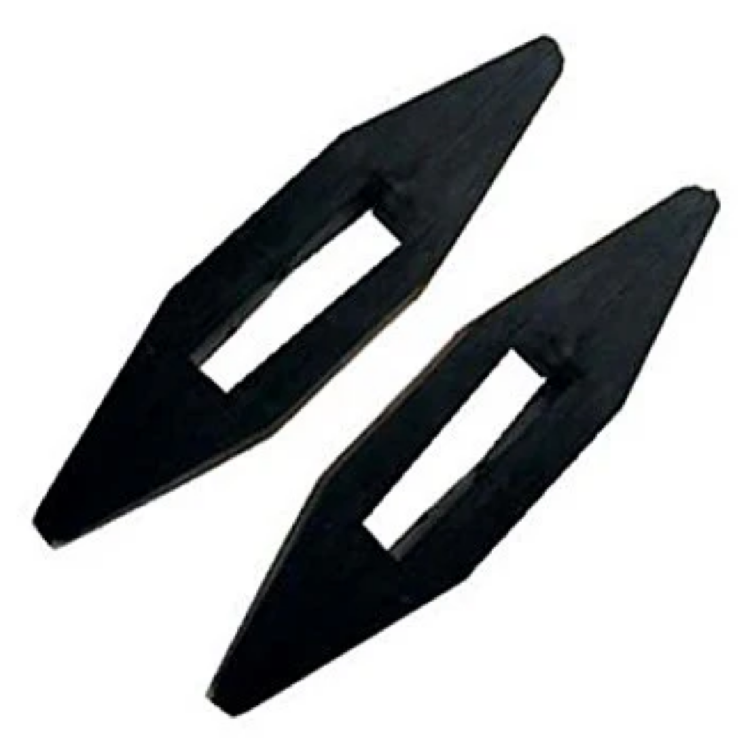 Equisential Rubber Rein Stops Black