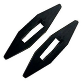 Equisential Rubber Rein Stops Black