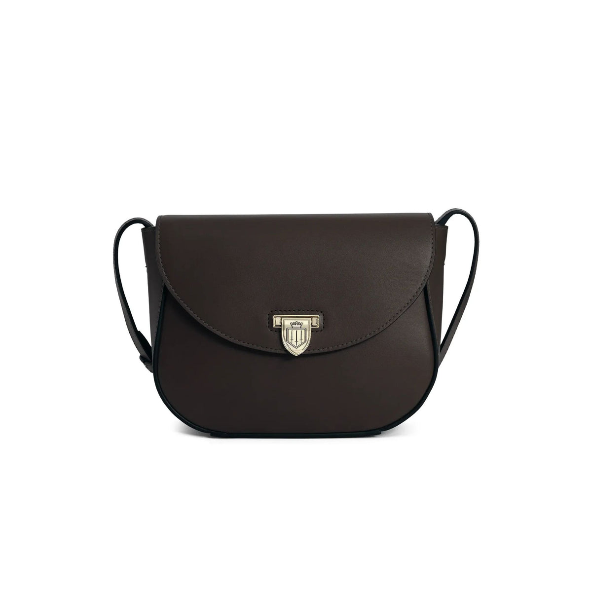 Fairfax & Favor Blenheim Leather Saddle Bag in Mahogany