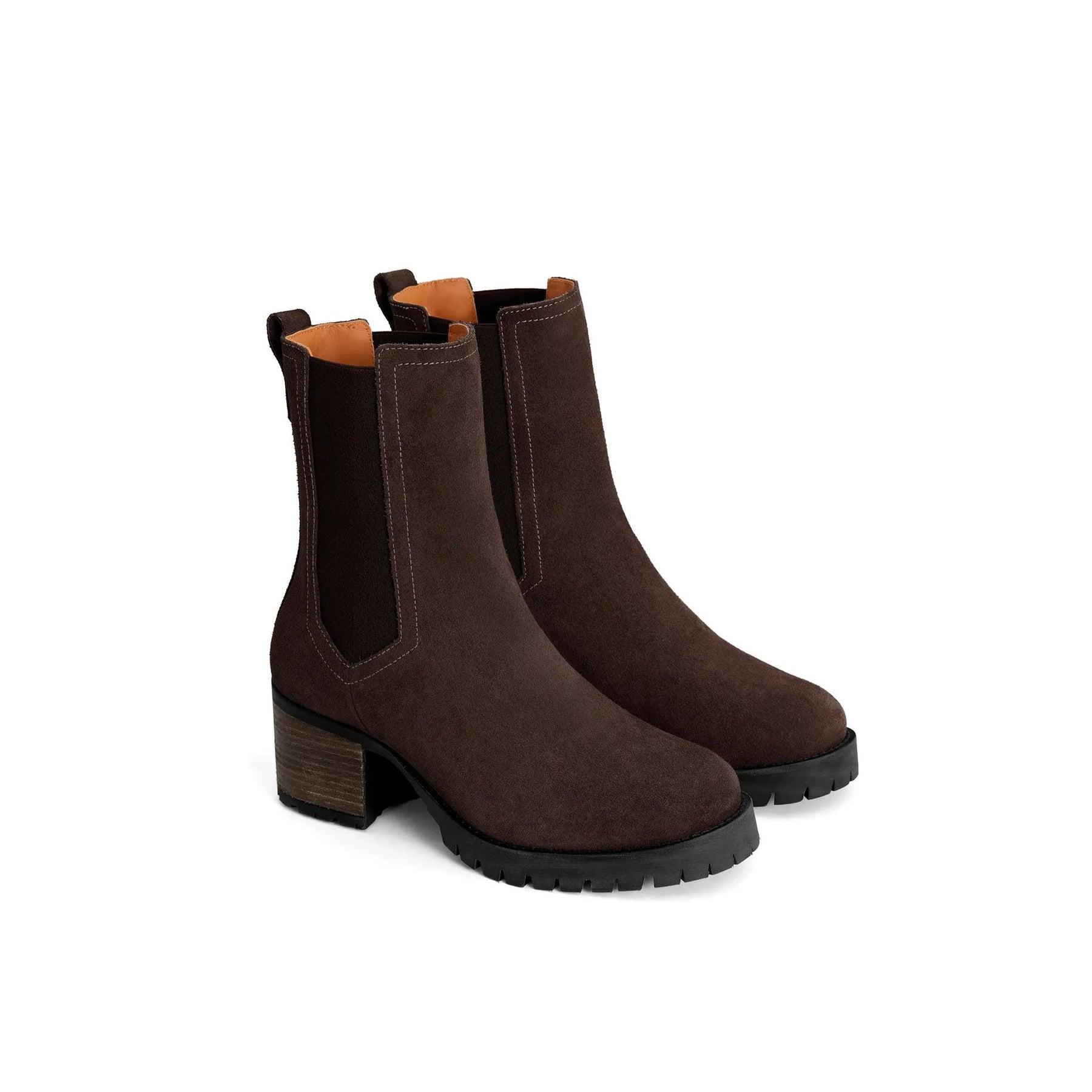 Fairfax & Favor Boudica Heeled Ankle Boot in Chocolate