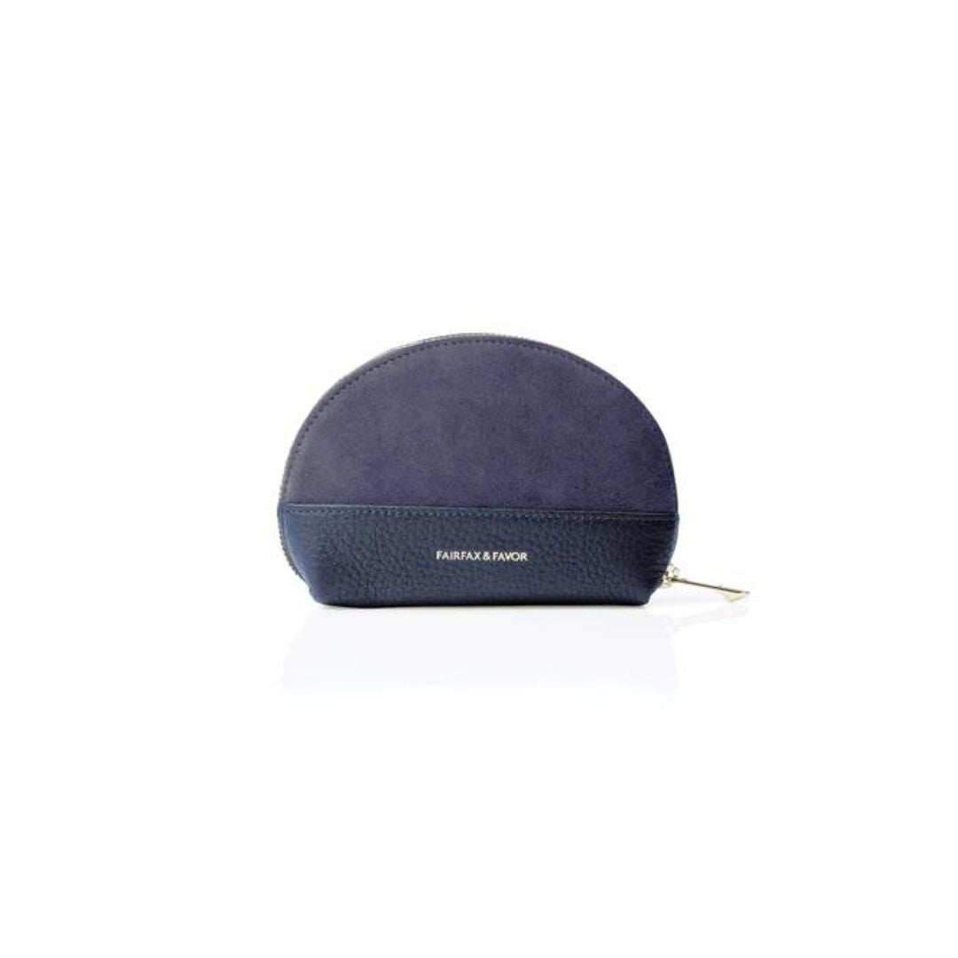 Fairfax & Favor Chiltern Suede Coin Purse in Ink