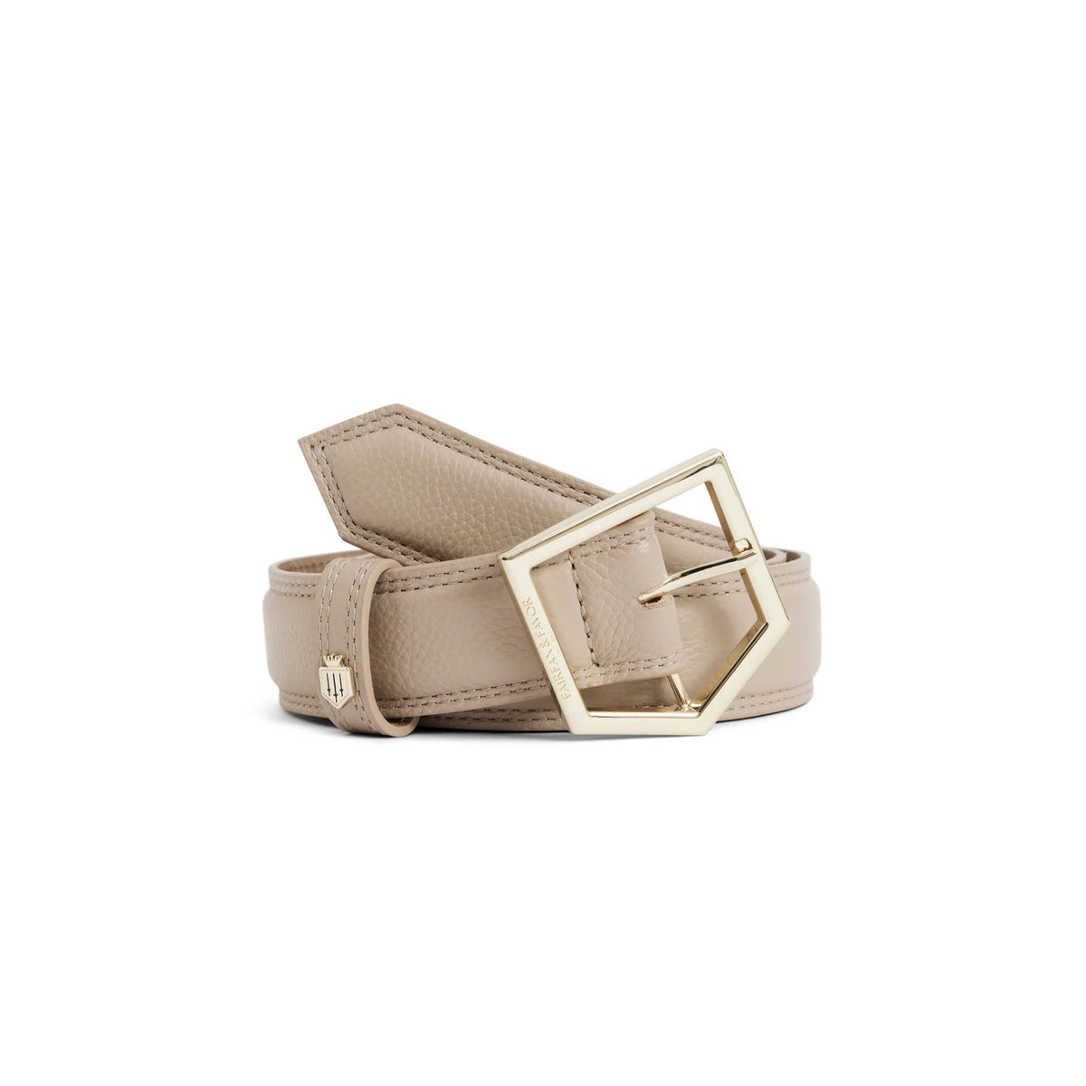 Fairfax & Favor Felbrigg Leather Belt in Stone