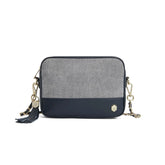 Fairfax & Favor Finsbury Crossbody Suede Handbag in Denim