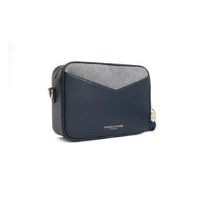 Fairfax & Favor Finsbury Crossbody Suede Handbag in Denim