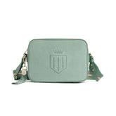 Fairfax & Favor Finsbury Crossbody Suede Handbag in Mint
