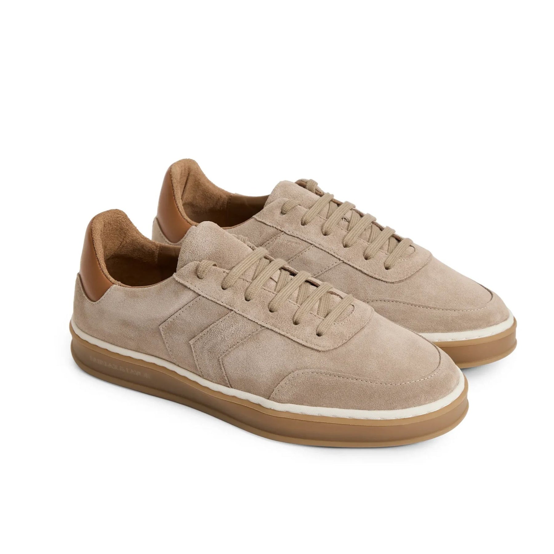 Fairfax & Favor Kendrick Suede Trainer in Fawn