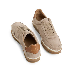 Fairfax & Favor Kendrick Suede Trainer in Fawn