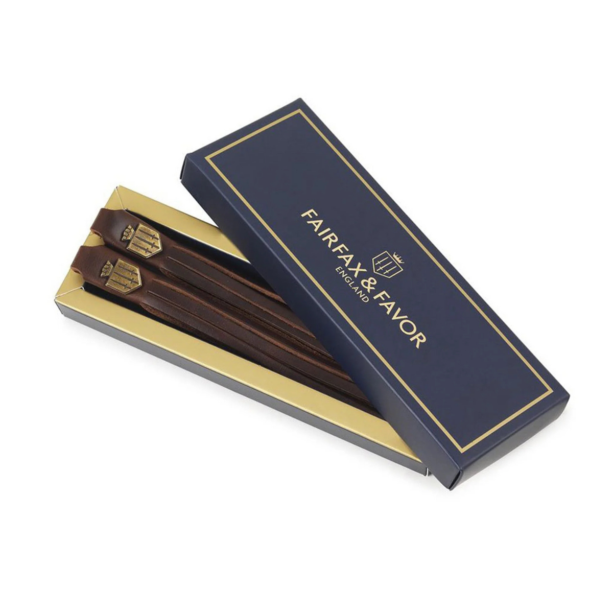 Fairfax & Favor Leather Boot Tassels in Mahogany
