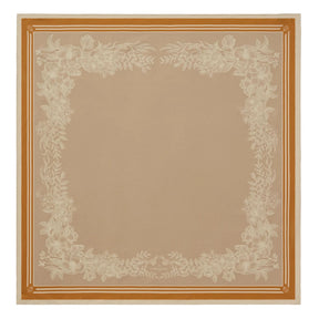 Fairfax & Favor Mannington Silk Scarf in Beige, Off White, and Orange