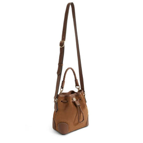 Fairfax & Favor Mini Bibury Bucket Bag in Tan