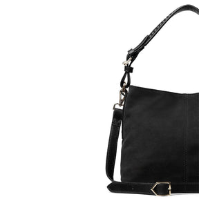 Fairfax & Favor Mini Tetbury Suede Tote Bag in Black