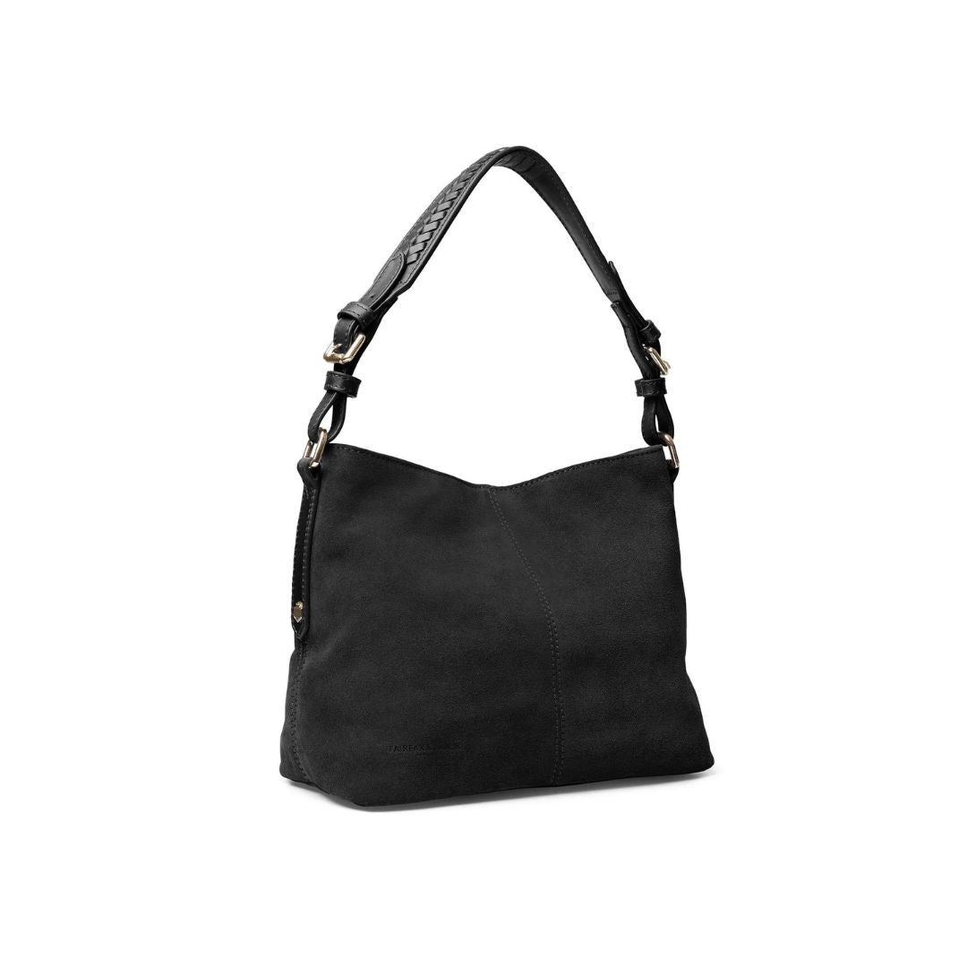 Fairfax & Favor Mini Tetbury Suede Tote Bag in Black
