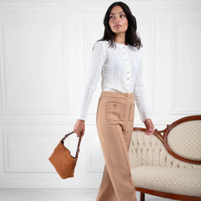 Fairfax & Favor Mini Tetbury Suede Tote Bag in Tan
