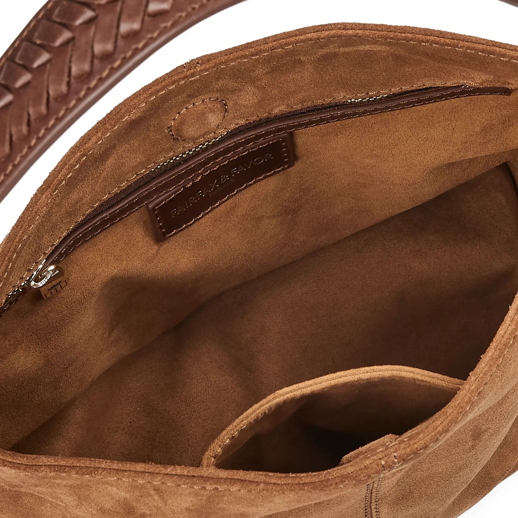 Fairfax & Favor Mini Tetbury Suede Tote Bag in Tan