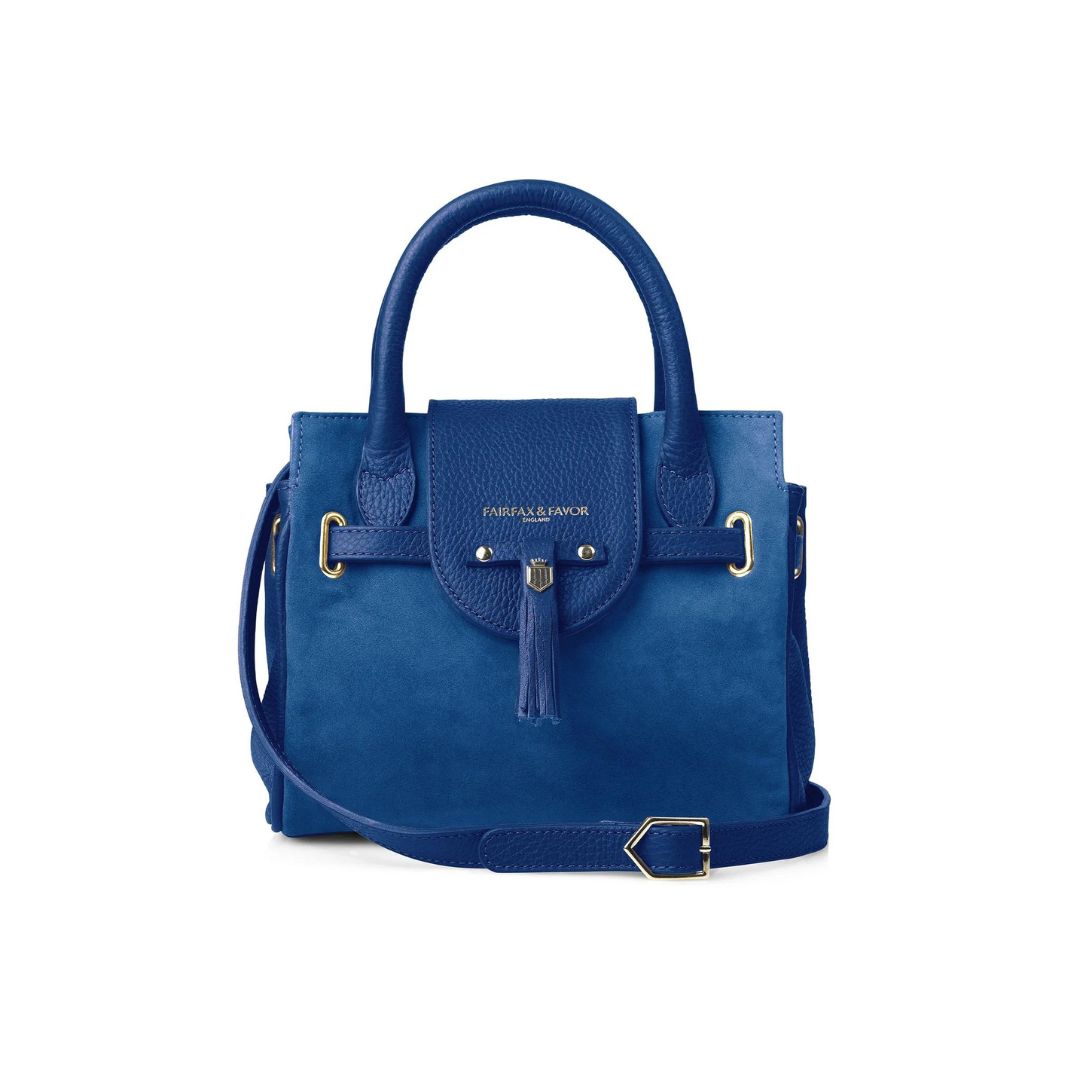 Fairfax & Favor Mini Windsor Handbag in Porto Blue