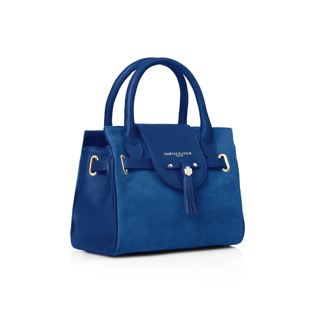 Fairfax & Favor Mini Windsor Handbag in Porto Blue