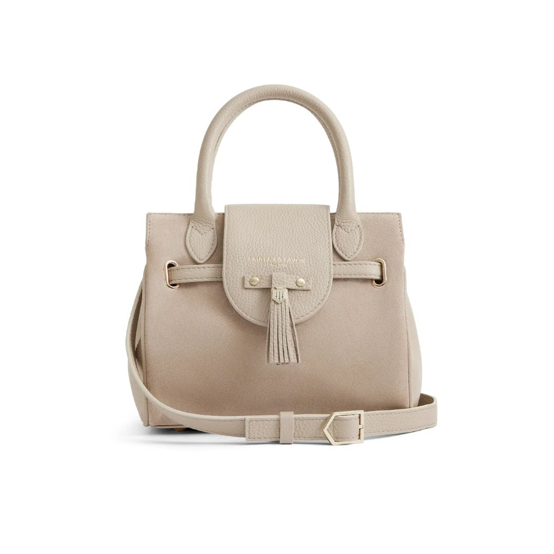 Fairfax & Favor Mini Windsor Handbag in Stone