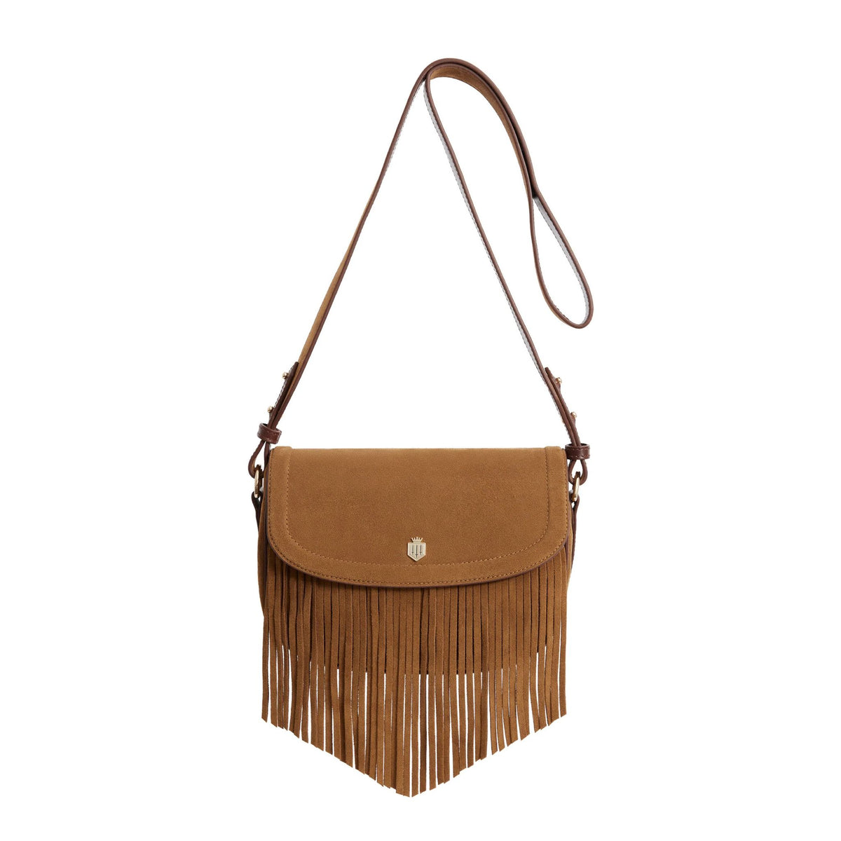 Fairfax & Favor Nashville Suede Saddle Bag in Tan