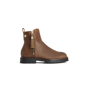 Fairfax & Favor Oakham Leather Waterproof Ankle Boot in Oak