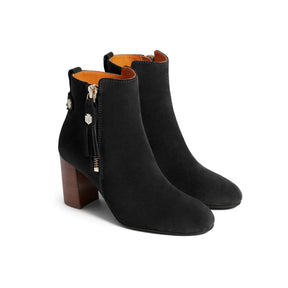 Fairfax & Favor Oakham Suede Ankle Boot in Black