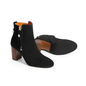Fairfax & Favor Oakham Suede Ankle Boot in Black