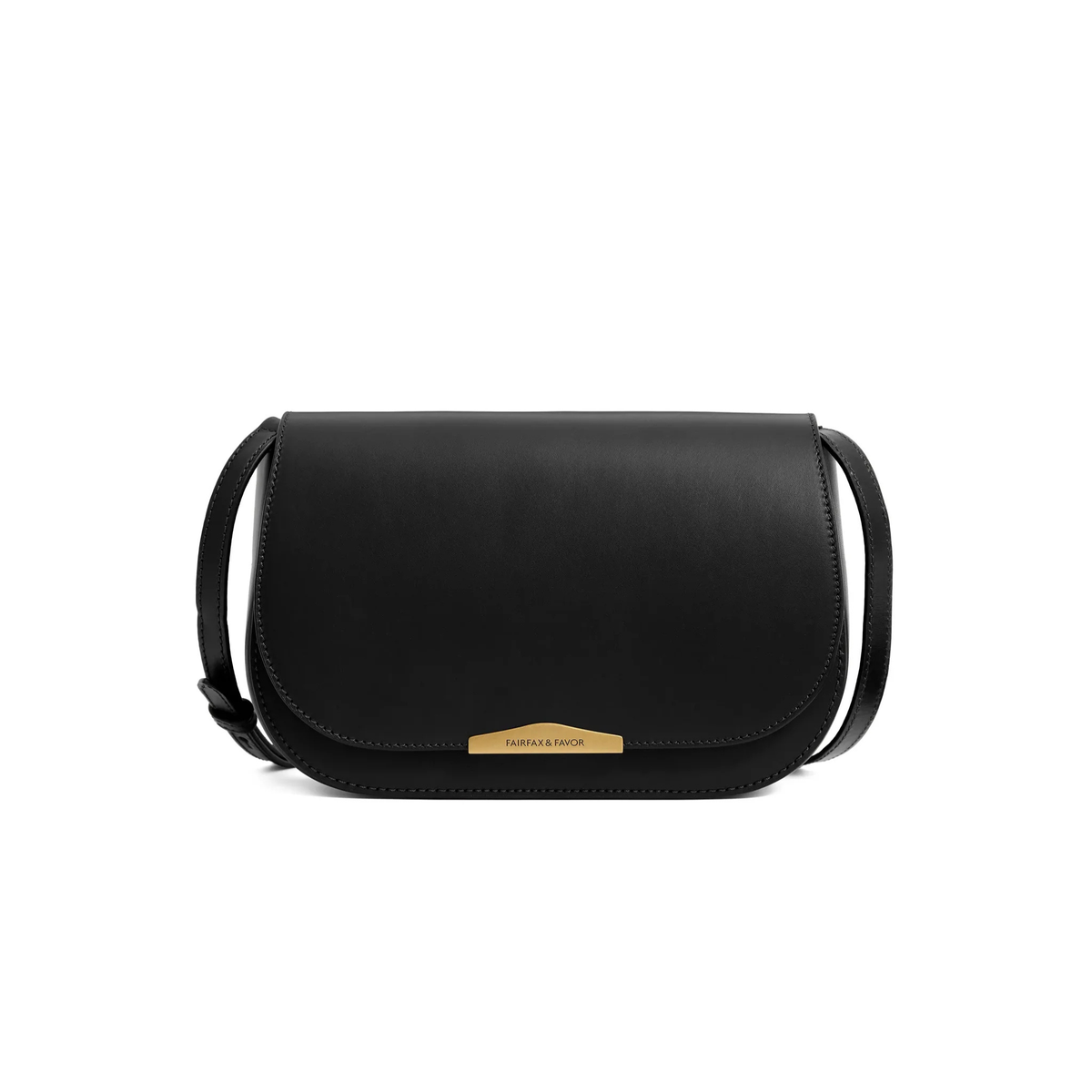 Fairfax & Favor Rye Leather Crossbody Bag in Black
