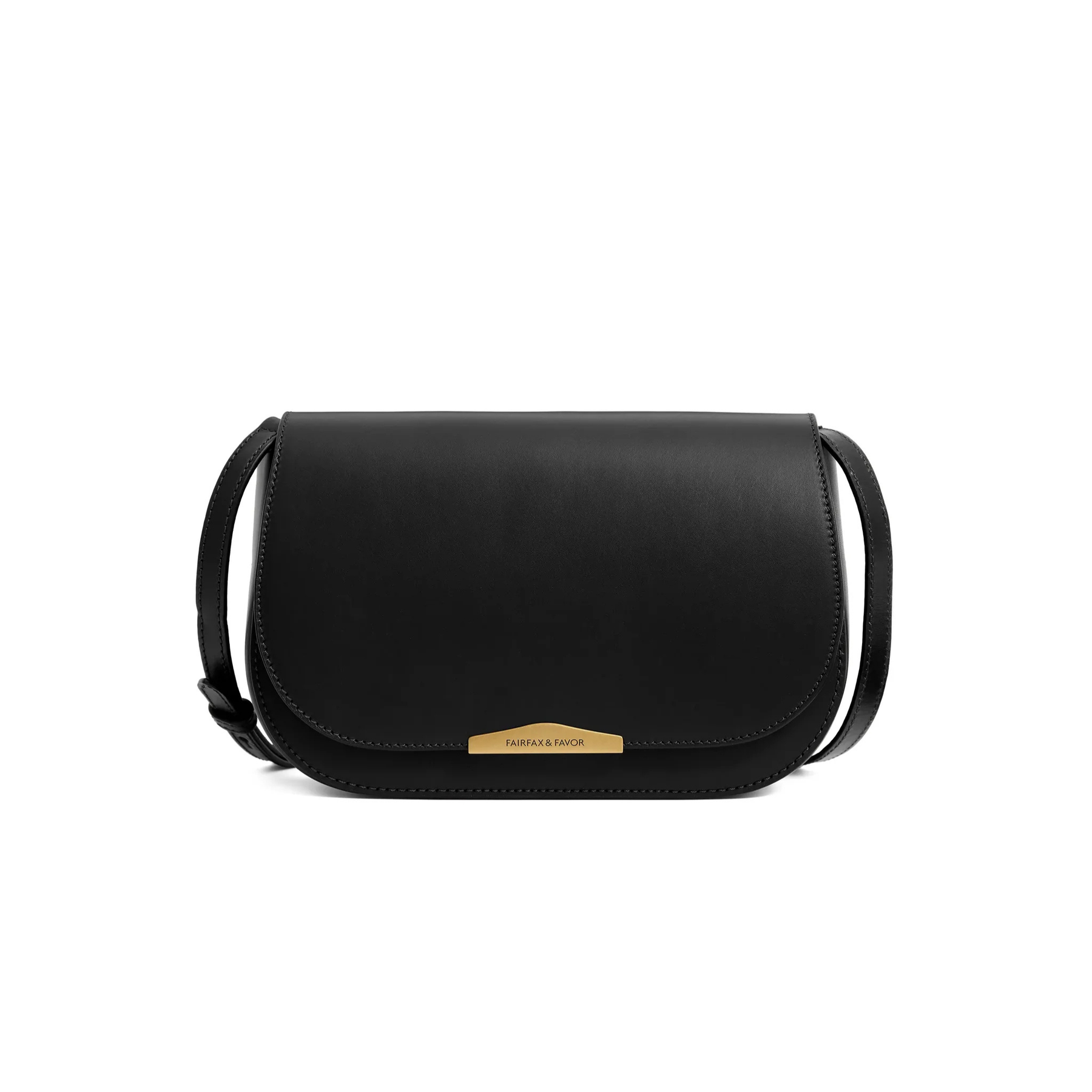 Fairfax & Favor Rye Leather Crossbody Bag in Black