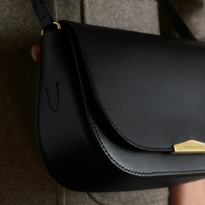 Fairfax & Favor Rye Leather Crossbody Bag in Black
