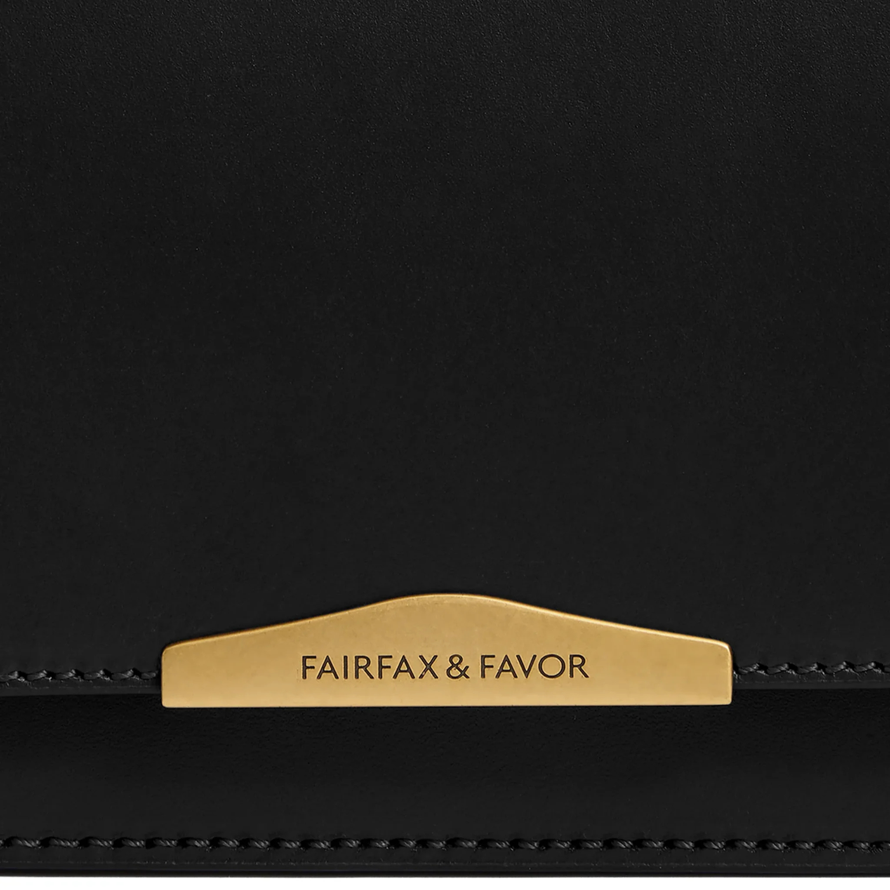 Fairfax & Favor Rye Leather Crossbody Bag in Black