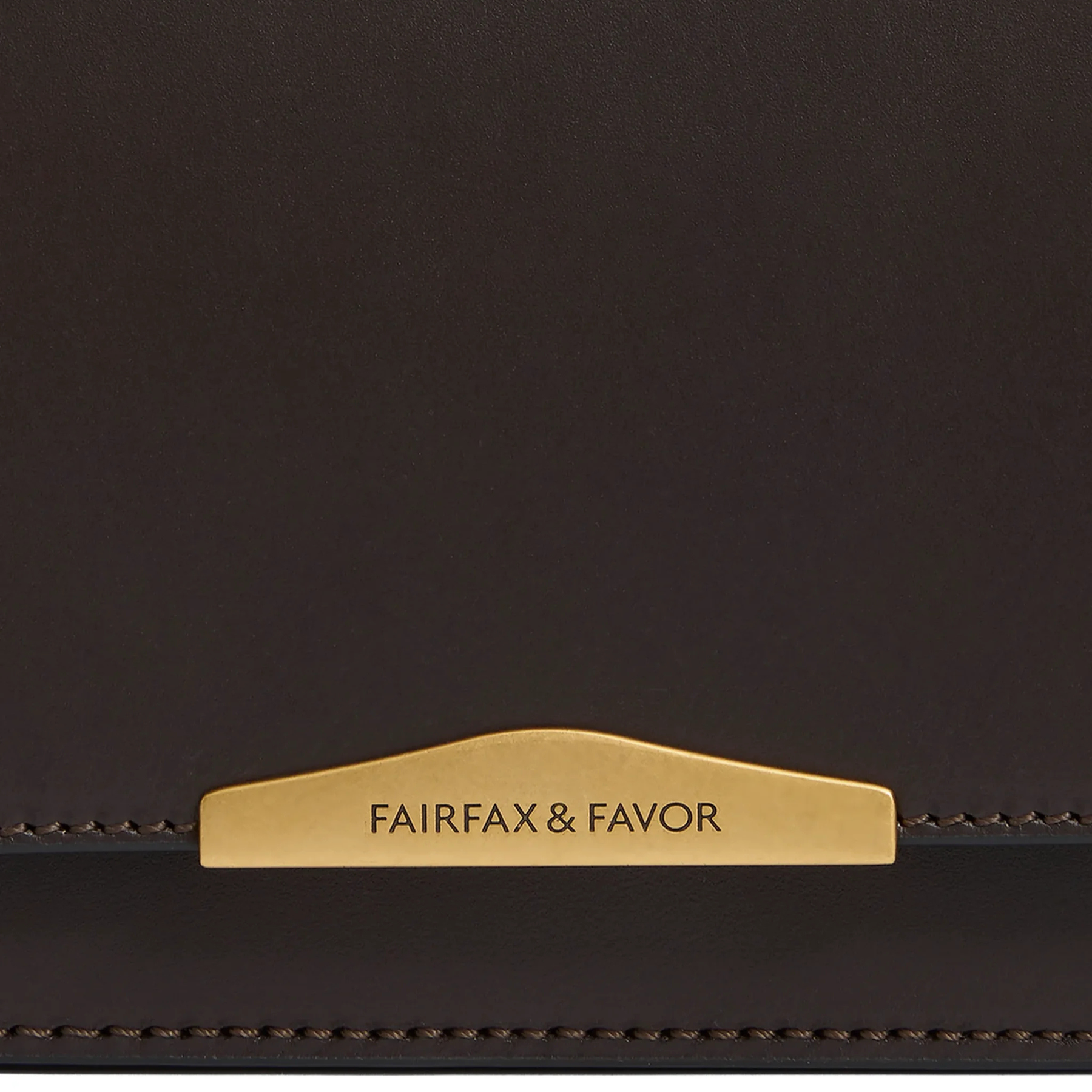 Fairfax & Favor Rye Leather Crossbody Bag in Mahogany