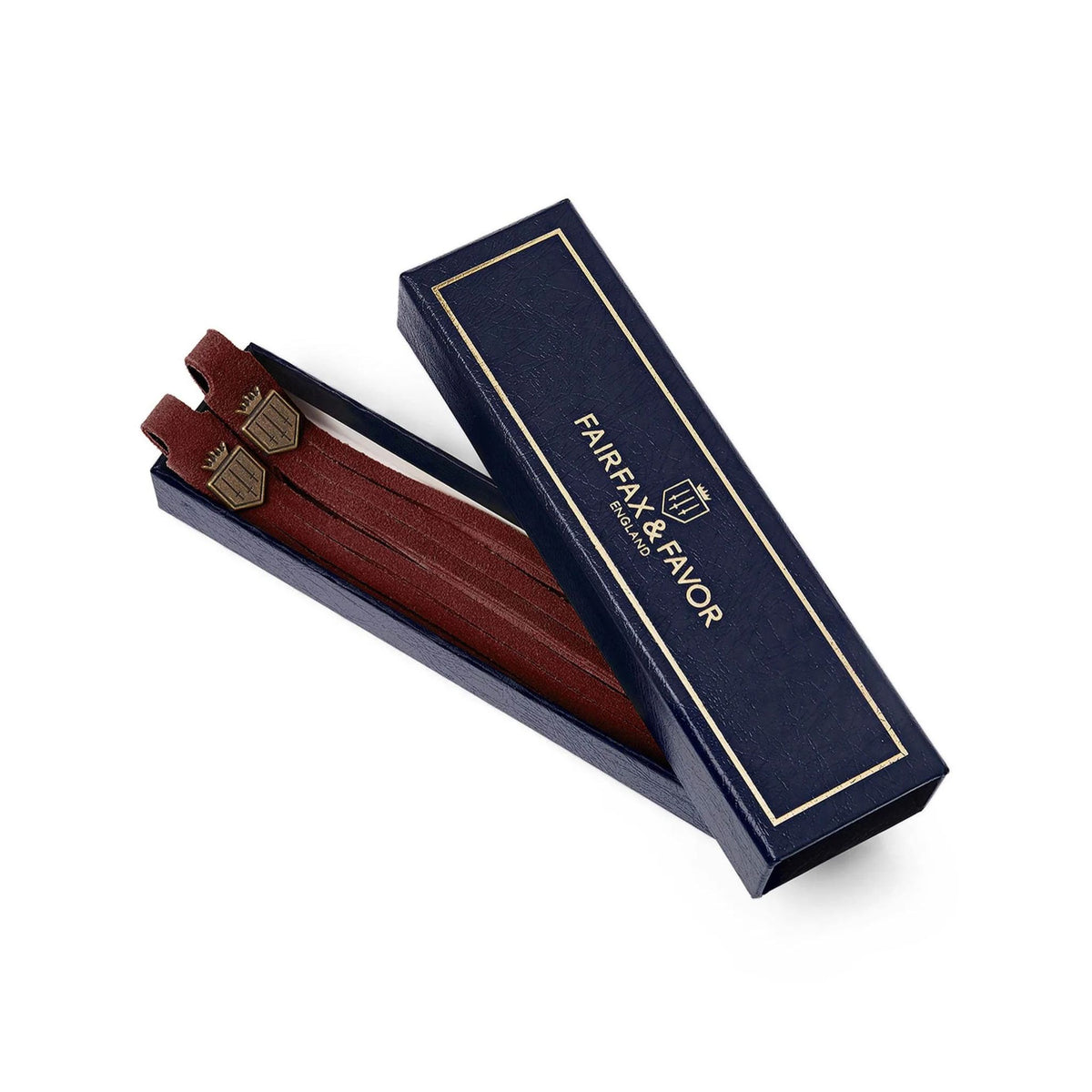 Fairfax & Favor Suede Boot Tassels in Burgundy