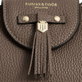 Fairfax & Favor Windsor Sholder Leather Bag in Fog