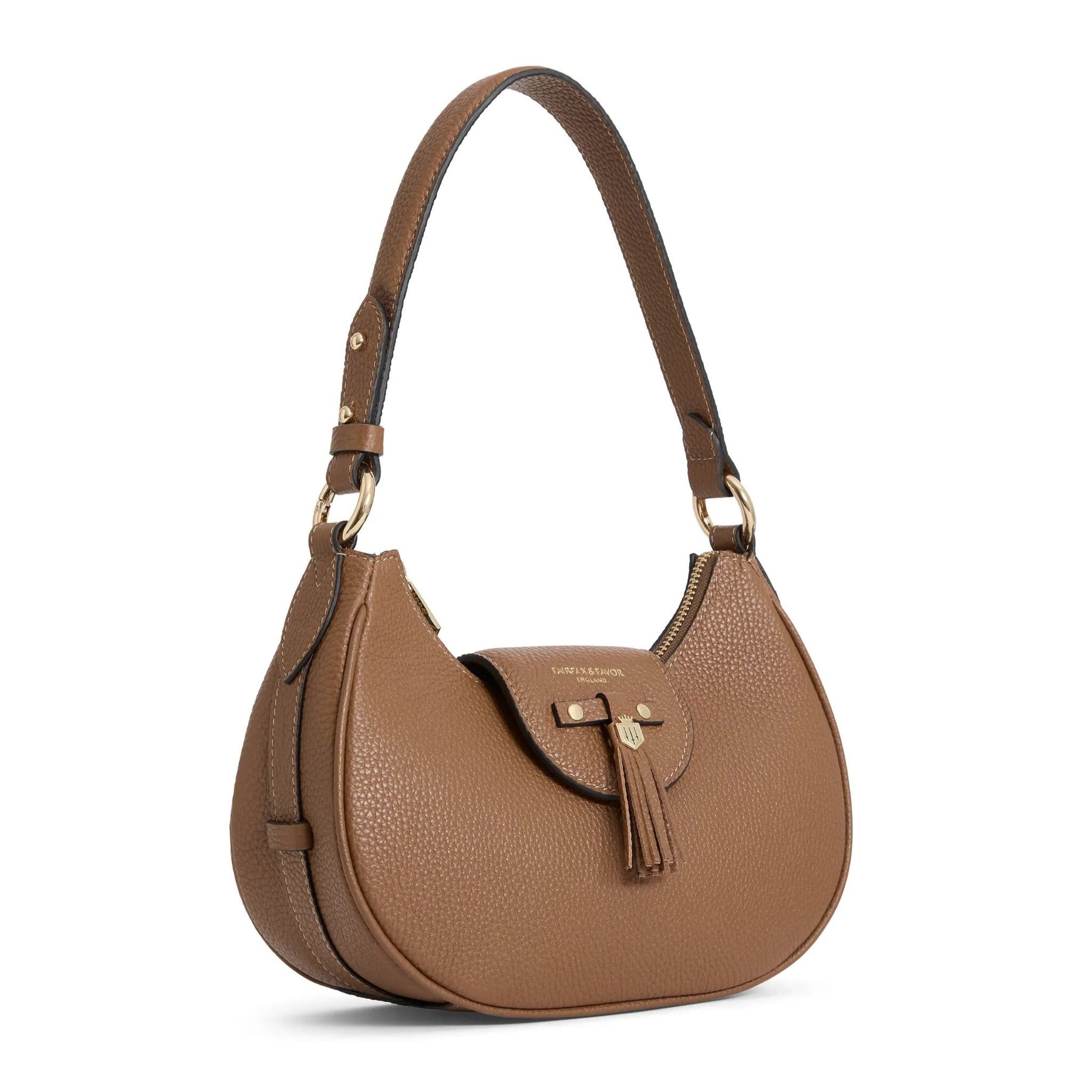Fairfax & Favor Windsor Sholder Leather Bag in Tan