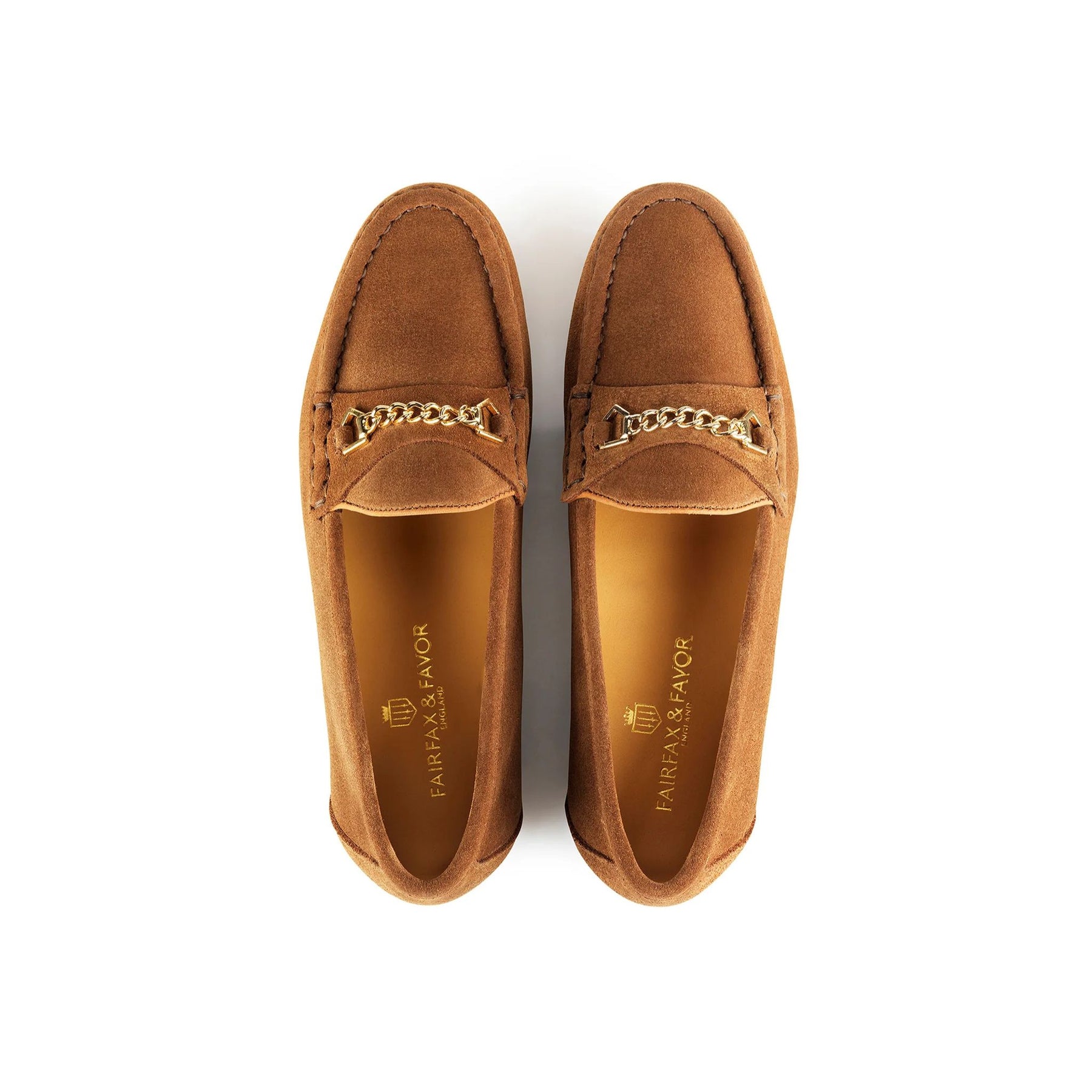 Fairfax & Favor Women's Apsley Suede Loafer in Tan