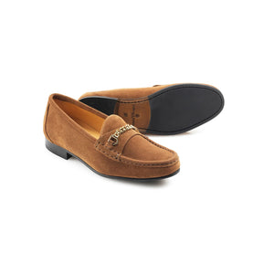 Fairfax & Favor Women's Apsley Suede Loafer in Tan