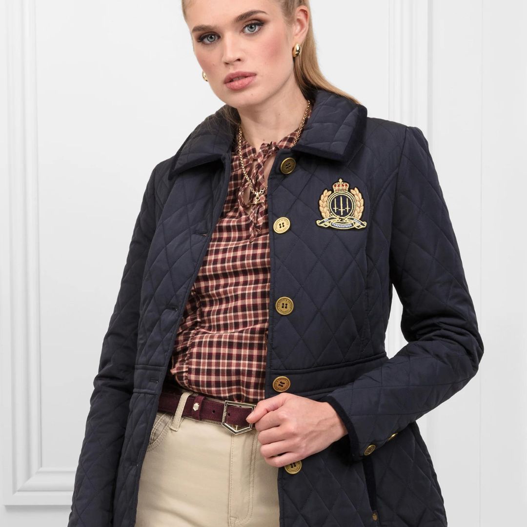 Fairfax & Favor Women's Bella Quilted Jacket in Navy