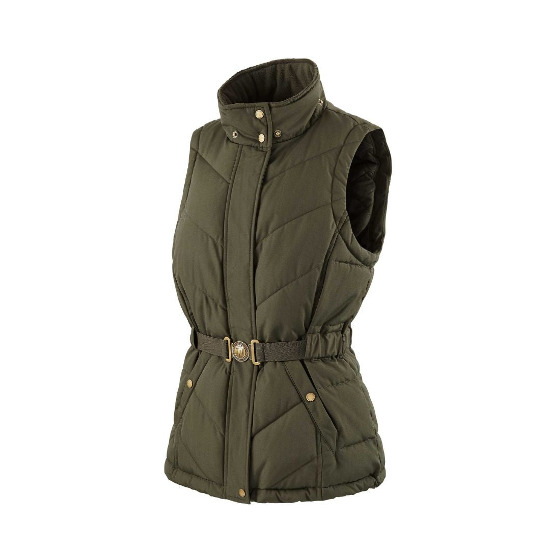 Fairfax & Favor Women's Charlotte Padded Gilet in Khaki