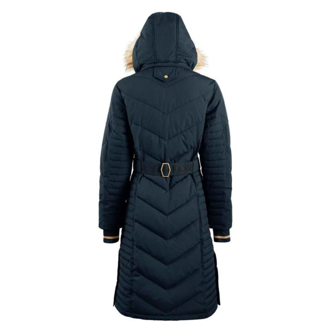 Fairfax & Favor Women's Charlotte Padded Long Coat in Navy