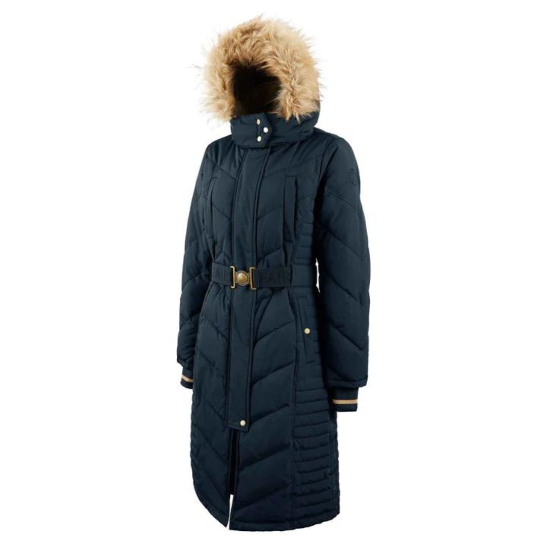 Fairfax & Favor Women's Charlotte Padded Long Coat in Navy