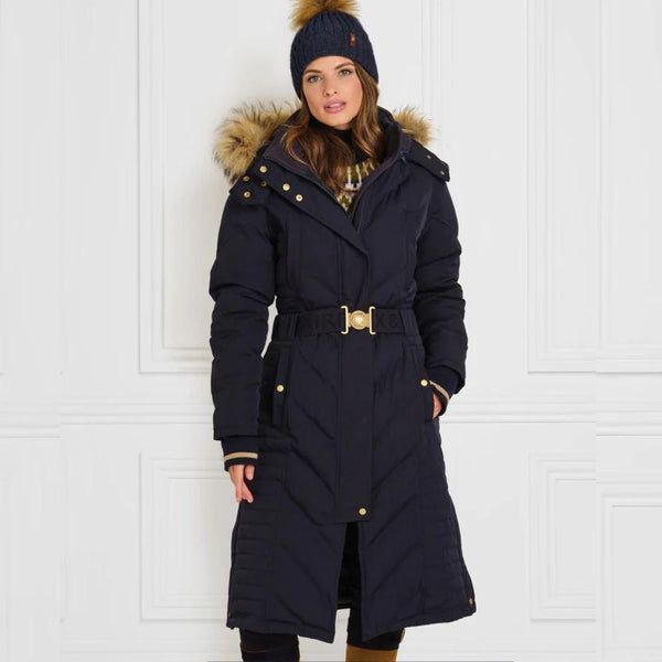 Navy long cheap coat ladies