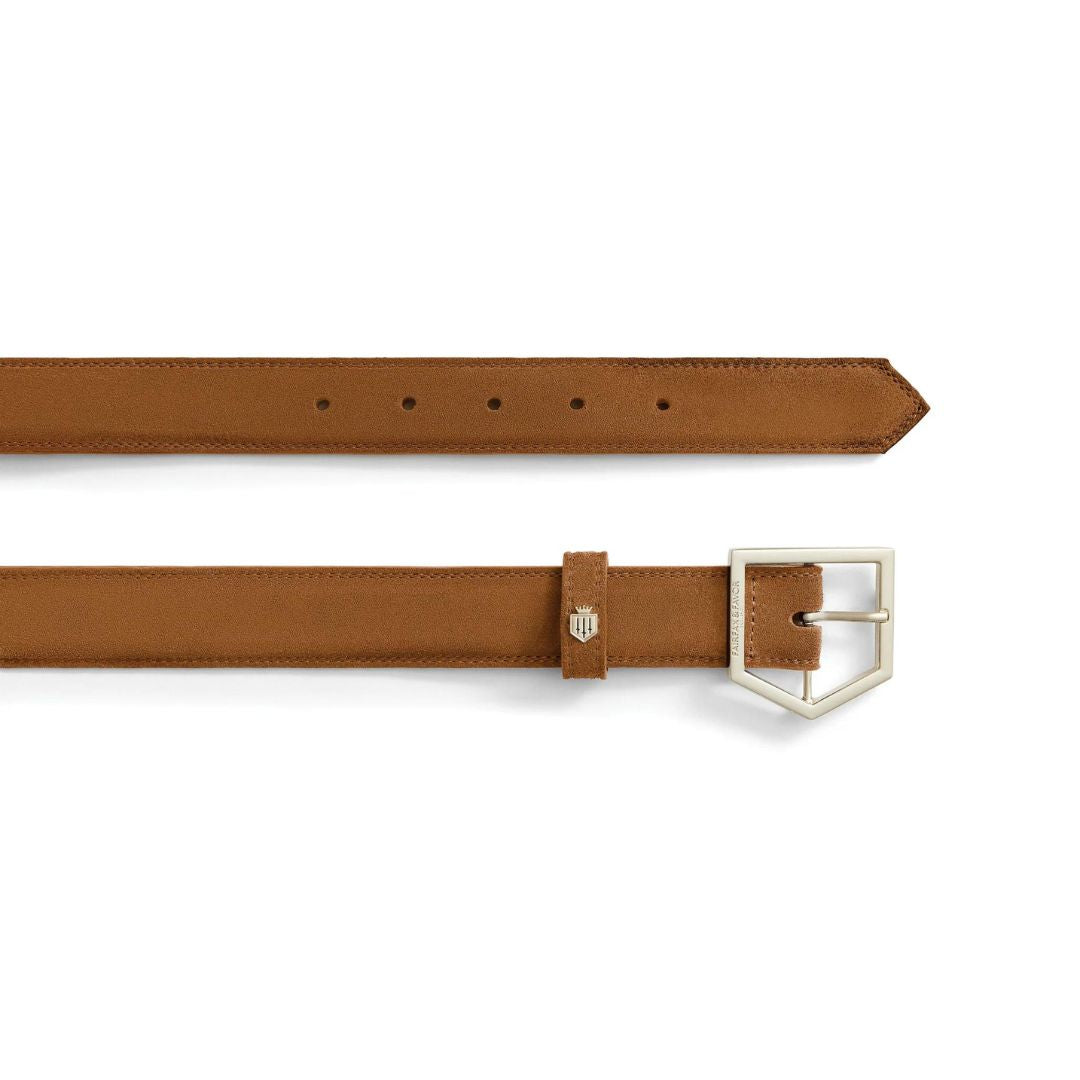 Fairfax & Favor Women's Felbrigg Suede Belt in Tan